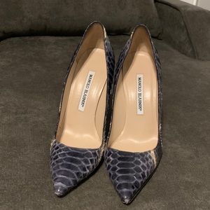 4.5” snake skin heels